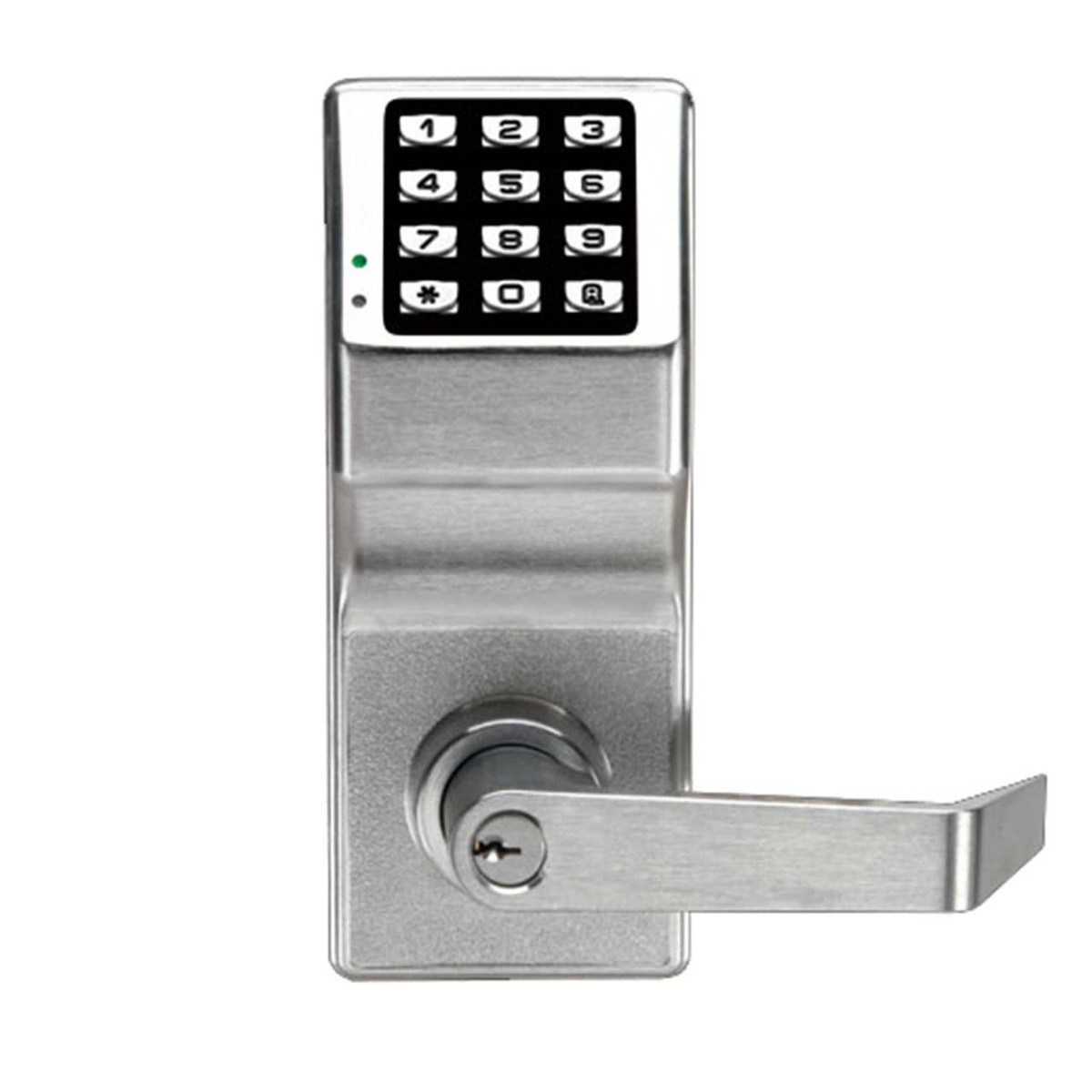 Alarm Lock DL2700WPIC-26D, Trilogy T2 SFIC Weather Proof Cylindrical Electronic Digital Keypad Lock, Satin Chrome