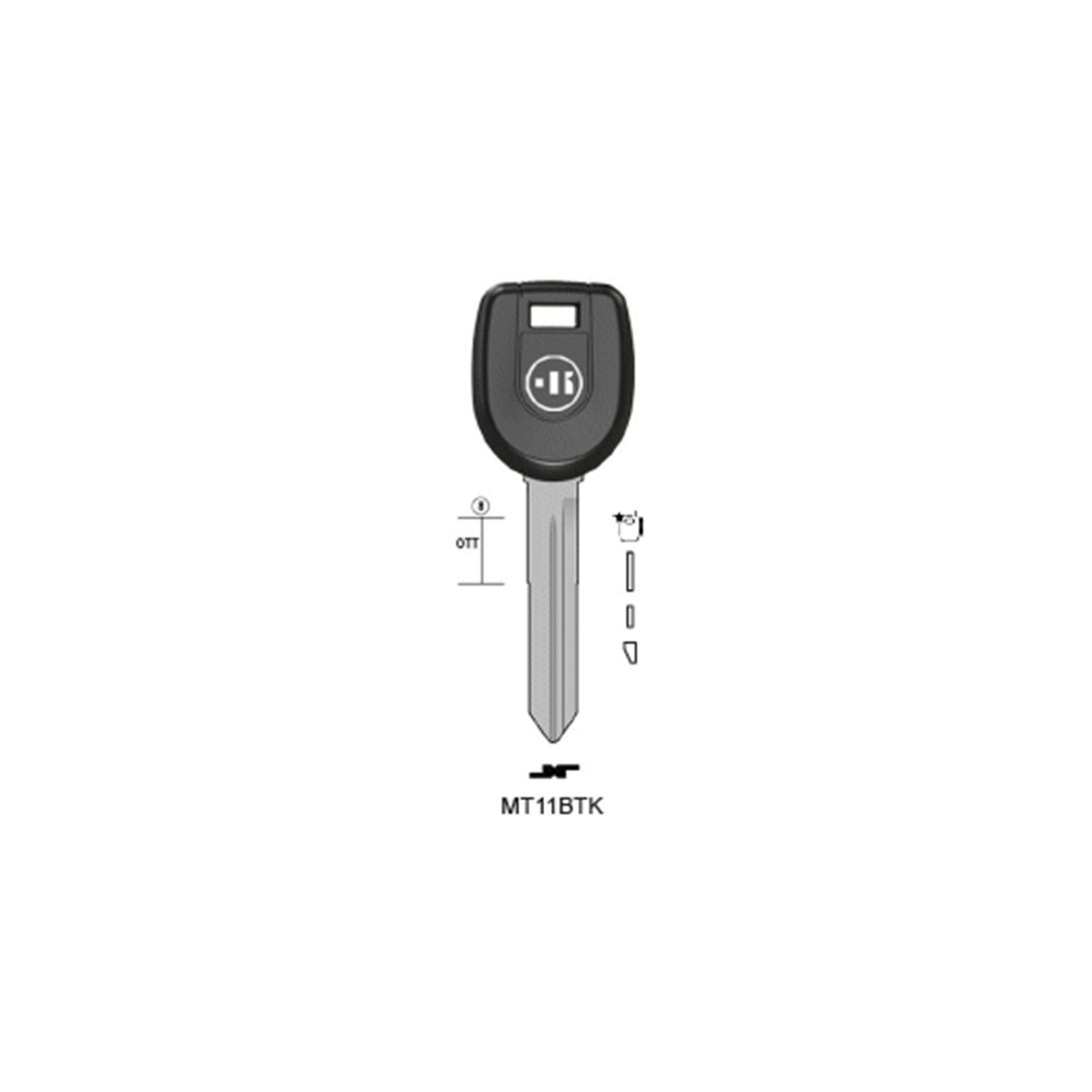 BIA-MT11BTK, SHELL, MITSUBISHI/CHRY/ DODGE -POD KEY