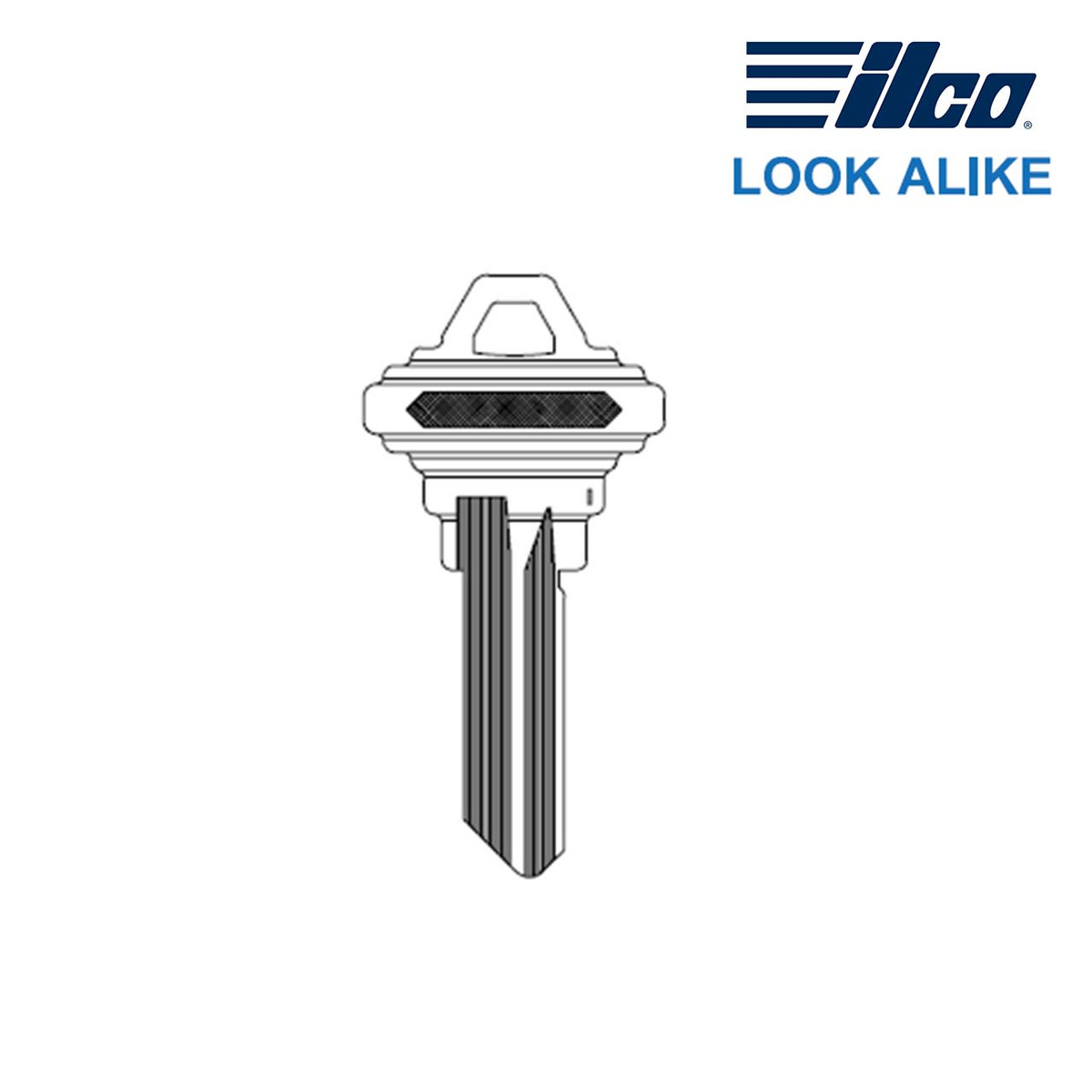 ILA-101E, SCH 6 PIN E LOOK-A-LIKE, NICKEL PLATED