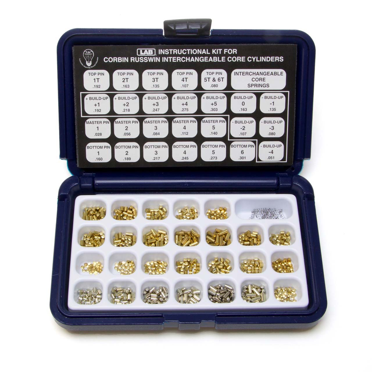 LAB LMDYLE Yale .019 Mini Dur-X Lock Pinning Kit – Professional Locksmith Tools