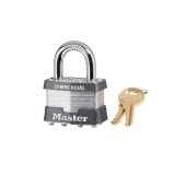 Master Lock 1 KA 2088, Keyed Alike Laminated Steel Padlock, 1-3/4" Wide, 15/16" Shackle Length