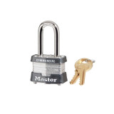 Master Lock 3 LF KA 3704, Keyed Alike Laminated Steel Padlock, 1-9/16" Wide, 1-1/2" Shackle Length