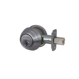 Master Lock DSH0615 KA4, Grade 1 Single Cylinder Deadbolt, KW1 Keyway, 15 Satin Nickel, Adjustable Backset 2-3/8" or 2-3/4