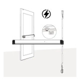 Adams Rite 8611MLR-36 Narrow Style Mortorized Latch Retraction Concealed Vertical Rod Exit Device 36", Clear Anodized