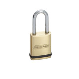 Schlage KS43F2300 Rekeyable Brass Padlock , Schlage C Keyway, 2" Wide x 2" Shackle