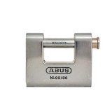 Abus 92/80 KA8521 Monoblock Steel, Brass Padlock, 3-1/16" Wide, Keyed Alike