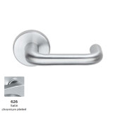 Schlage L9082 Institution Mortise Lock, 03 Lever, A Rose (2-1/8" Diameter), 626 Satin Chrome Less Cyl