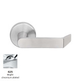 Schlage L9082 Institution Mortise Lock, 06 Lever, A Rose (2-1/8" Diameter), 625 Bright Chrome Less Cyl