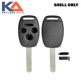 KeylessAuto DSHELL-HON-082, Durashell 4 Button Remote Key Shell for Honda HON66 No Buttons, Keyless Auto