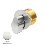 Ilco 7181TK1-26D, 1-1/8" Mortise Thumb Turn, AR Cam, 26D Satin Chrome