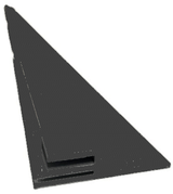 ENT-ELP-82S3B, INSWING INTERLOCKING, 82" STEEL, BLACK, 1-1/2