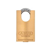 Abus 83CS/45-300 Rekeyable Shackle Guard Brass Padlock, Schlage C Keyway, 1-3/4" Wide, 1" Vertical Clearance, 5/16" Diameter