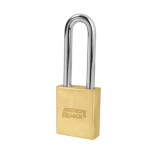 American Lock A3902S-WO Large Format Interchangable Core Solid Brass Padlock, 2" Wide, 3" Shackle Length, Without LFIC Cylinder