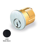 GMS M118-SC-19, 1-1/8" Mortise Cylinder, Schlage C Keyway, AR & STD Cam, 19 Matte Black