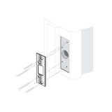 ENT-ESP-143-B, STRIKE PLATE - SECURITY 4-7/8" W/4 SCREWS