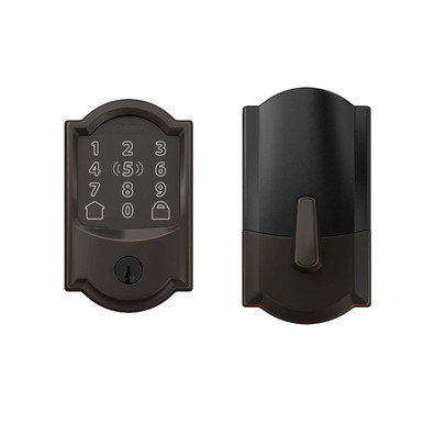 Schlage BE489WBC Encode Smart WIFI Deadbolt, Camelot Trim, 716 Aged ...