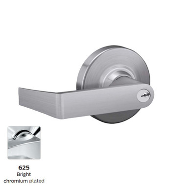 Schlage ND50PD-RHO-626 Satin Chrome Office Lock Rhodes Lever