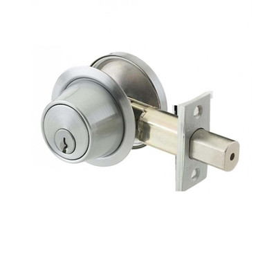 Cal Royal CB160 Grade 1 Single Cylinder Deadbolt, C Keyway, 26D ...