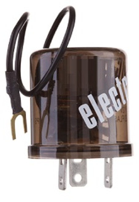 6 Volt 3-Prong Electronic LED Turn Signal Flasher Relay, Neg. Ground, ELF33-6