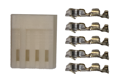4-Pin Power Connector for 3.5 Inch Floppy/Gotek Drives, 4 (+ 1 Spare) Terminals