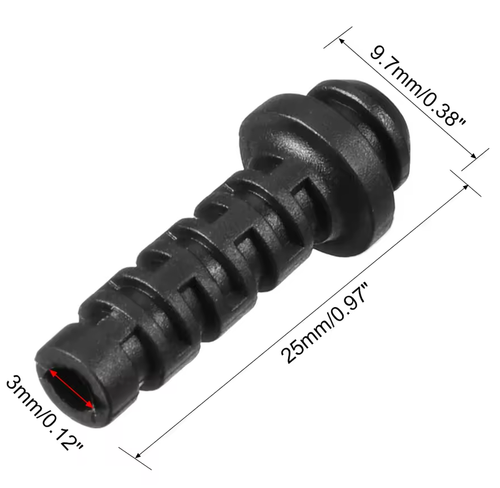 Sleeved Grommet, 3mm ID, 25mm Length