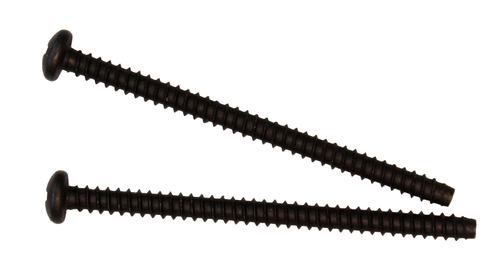 Set of 2 Long (2") Case Screws for TRS-80 Model I, Black Oxide Finish