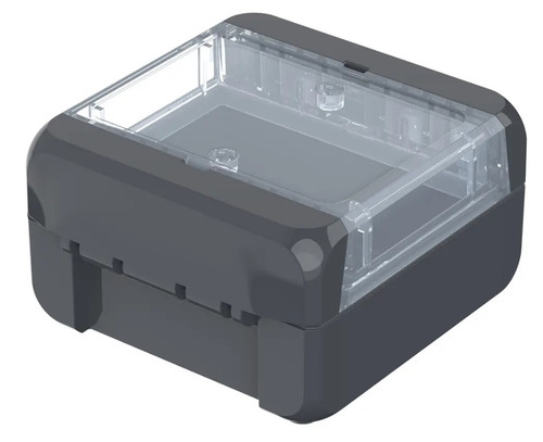 Bopla 96021114 Polycarbonate Enclosure, Clear Lid, Outside Dims: 89 x 80 x 47mm