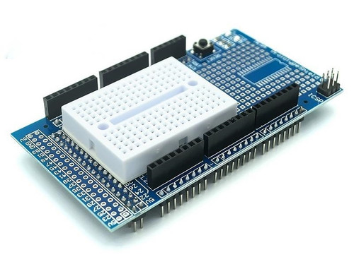 Breadboard Prototype Shield for Arduino Mega, with Reset Button, ICSP Header