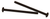 Set of 2 Medium (1.75") Case Screws for TRS-80 Model I, Black Oxide Finish