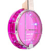 NEW GOLD TONE LIGHT UP LITTLE GEM BANJOLELE - AMETHYST