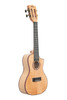 NEW KALA KA-ASFM-C-C UKE SOLID FLAME MAPLE CONCERT CUTAWAY