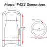 SILICA SOUND SLIDES - 422 LARGE SHORTY - CLEAR - MEDIUM WALL, SHORTY, 28mm
