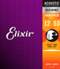 ELIXIR 80/20 BRONZE .012-.053 ACOUSTIC STRINGS