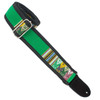 HENRY HELLER MATADOR JR SERIES INCA PATTERNED GUITAR STRAP - GREEN INCA