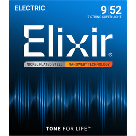 ELIXIR NANOWEB 7-STRING .009-.052 ELECTRIC STRINGS