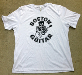 NEW BOSTON GUITAR T-SHIRT - WHITE