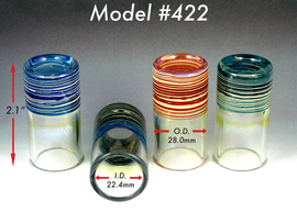 SILICA SOUND SLIDES - 422 LARGE SHORTY - COLOR - MEDIUM WALL, SHORTY, 28mm