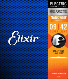 ELIXIR NANOWEB .009-.042 ELECTRIC STRINGS