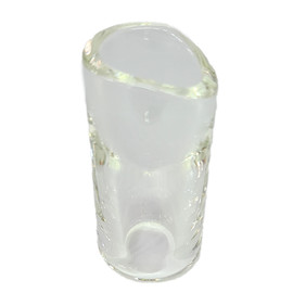 THE ROCK SLIDE MOULDED GLASS EXTRA LARGE GUITAR SLIDE - CLEAR