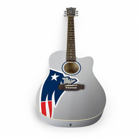 WOODROW NEW ENGLAND PATRIOTS GUITAR