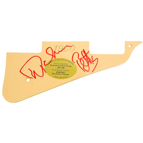 LES PAUL PICK GUARD AUTOGRAPHED BY DICKEY BETTS OF THE ALLMAN BROTHERS BAND