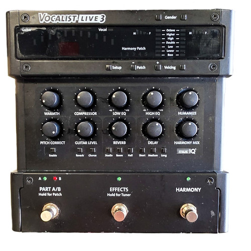 DIGITECH VOCALIST LIVE 3 - 3-PART VOCAL HARMONY EFFECTS PEDAL 