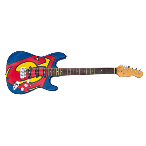 SUPERMAN S-STYLE "STRAT"  - SIX FLAGS PROMOTIONAL