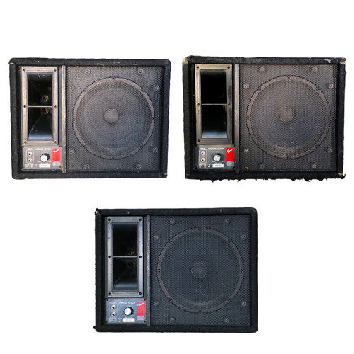 FENDER MODEL 1272X PASSIVE STAGE MONITORS - SET OF 3