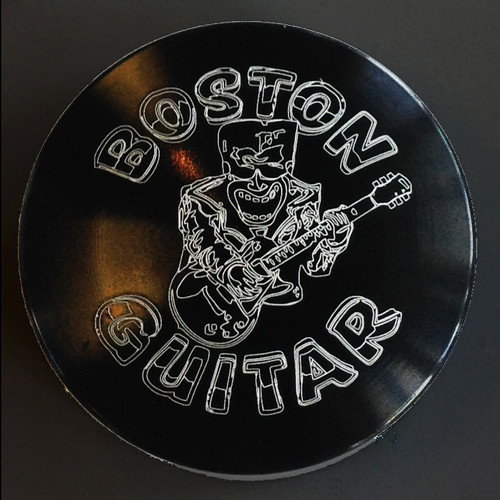 NEW BAREFOOT BUTTONS V1 - BLACK WITH BOSTON GUITAR LOGO