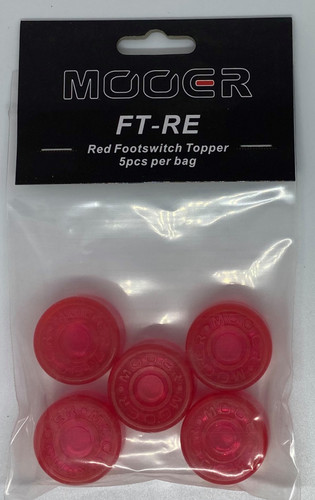 NEW MOOER CANDY FOOTSWITCH TOPPER - RED