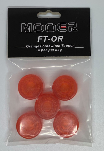 NEW MOOER CANDY FOOTSWITCH TOPPER - ORANGE