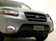 2007 Santa Fe Chrome Fog Light Covers 2007 Santa Fe Chrome Fog Light Covers