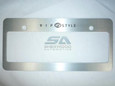 VIP Style License Plate Frame (brushed)