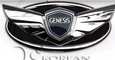 Genesis Coupe Loden GENUINE Wing Badge Chrome Genesis Coupe Loden GENUINE Wing Badge Chrome